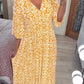🔥Hot Sale - 50% OFF ✨ Casual Print V-neck Long Dress – Effortless Elegance For Sunny Days & Special Moments 🌸