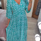 🔥Hot Sale - 50% OFF ✨ Casual Print V-neck Long Dress – Effortless Elegance For Sunny Days & Special Moments 🌸