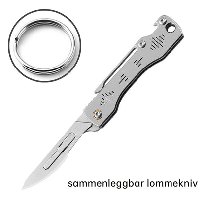 Multifunksjonell sammenleggbar lommekniv