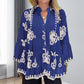 🔥 HOT SALG – 49 % RABATT 🔥 Dame boho topp med print og volanger