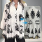 🔥 HOT SALG – 49 % RABATT 🔥 Dame boho topp med print og volanger