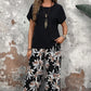 ⏰🔥LIMITED TIME 50% OFF! 💃 Women’s Casual Floral Print Wide-Leg Trousers & Short Sleeve Top Set – Flowy, Comfortable & Effortlessly Chic ✨🌸