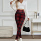 komfortabel innlining leggings med rutemønster for kvinner – myke, elastiske og stilige vinterklær 🧣