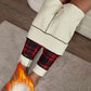 komfortabel innlining leggings med rutemønster for kvinner – myke, elastiske og stilige vinterklær 🧣