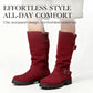 🔥Siste dag: 60 % avslag!⏰👢Damer Slouchy Boots til midt på leggen🎁