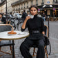 ⏳Begrenset tilbud: 49 % rabatt⏰Elegant turtleneck-top og høyt liv-bukse til kvinner (få et gratis belte)👚👖
