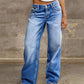 🔥Lett å ha på seg, elegante jeans med løs passform og vide ben – Gradientvasket, høykvalitets denim og komfort hele dagen 👖✨