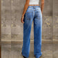 🔥Lett å ha på seg, elegante jeans med løs passform og vide ben – Gradientvasket, høykvalitets denim og komfort hele dagen 👖✨