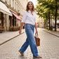 🔥Lett å ha på seg, elegante jeans med løs passform og vide ben – Gradientvasket, høykvalitets denim og komfort hele dagen 👖✨