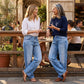 🔥Lett å ha på seg, elegante jeans med løs passform og vide ben – Gradientvasket, høykvalitets denim og komfort hele dagen 👖✨