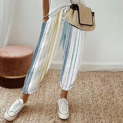 🔥 49 % RABATT 👖 Fritidsbukser for damer med print – komfortable, stilige og perfekte til hverdagsbruk