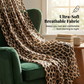 Leopardmønstret V-hals jumpsuit med vide ben