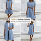 🔥 Tidsbegrenset salg – opptil 49 % rabatt! 🔥 👗 Dame Casual Denimskjortekjole ✨