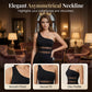 One-shoulder jumpsuit med meshpanel og vide ben