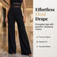 One-shoulder jumpsuit med meshpanel og vide ben