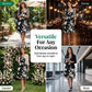 🔥 Hot tilbud – Dame elegant chiffonkjole med blomsterprint