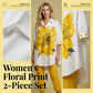 Dame blomstrete todelt sett