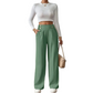 Damebukser med høy midje og vide ben