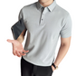 Herre kjølende ensfarget business casual kortermet skjorte