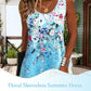 🌞 Sommerfavoritter 👗 Dame blomstrete ermeløs sommerkjole