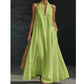 Elegant sommer casual halter maxikjole