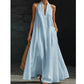 Elegant sommer casual halter maxikjole