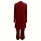 Elegant 3-delt relaxed fit-sett for kvinner