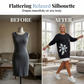 Dame-sweatkjole med blomsterprint og falskt todelt design