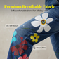 Overalls i denim med blomstermønster for damer
