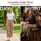 Blomstrete cropped jeans med vide ben for kvinner