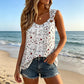👚 50 % RABATT NÅ! 🌸 Tank-top med blomstermønster for damer – myk, pustende og ermeløs – perfekt for varme dager, strandturer eller avslappet lag-på-lag-stil ☀️