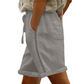 Dame Casual Shorts med Snøring og Blonderdetaljer
