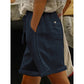 Dame Casual Shorts med Snøring og Blonderdetaljer