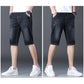 Pustende Stretch Denimshorts for Menn