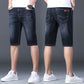Pustende Stretch Denimshorts for Menn