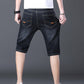 Pustende Stretch Denimshorts for Menn