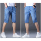 Pustende Stretch Denimshorts for Menn