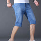 Pustende Stretch Denimshorts for Menn