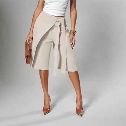Dame Elegante Vide Culottes med Knytebånd foran