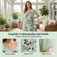 🔥Elegant 2-delers sett med chiffongkjole og cardigan for damer