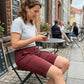 Women's Solid Color Casual Shorts