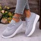 Dame Pustende Slip-On Gåsko i Mesh