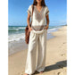 👗 49 % RABATT I BEGRENSET TID! ✨ Sett med mønstret topp og bukser for damer – boho-mønstre, avslappet passform, perfekt til ferien 🌴