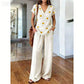 👗 49 % RABATT I BEGRENSET TID! ✨ Sett med mønstret topp og bukser for damer – boho-mønstre, avslappet passform, perfekt til ferien 🌴