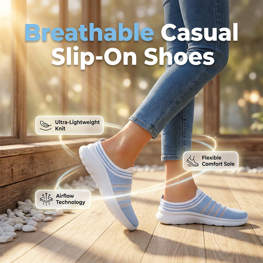 Dame Pustende Mesh Slip-On Mule Sneakers