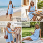 👗 BEGRENSET TILBUD – 49% RABATT! 💥Pustende sommerkjole til hverdagsbruk – myk blanding, brodert V-hals og rynkefritt stoff
