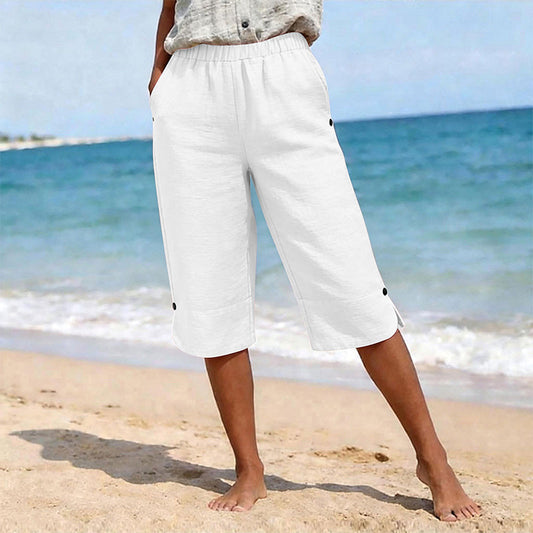 Dame pustende sommer capribukser