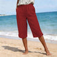Dame pustende sommer capribukser