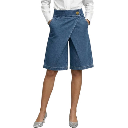 Women's Asymmetrical Wide-Leg Shorts