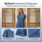👗✨ Elegant vasket denimkjole – uanstrengt eleganse til hverdagen 💙
